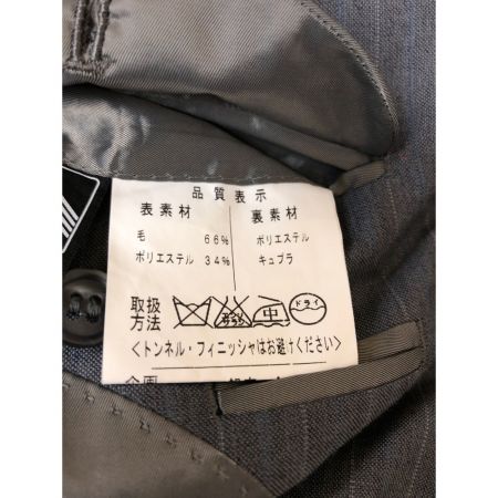  GINZA yamagataya メンズ スーツ ストライプ オーダーメイド グレー