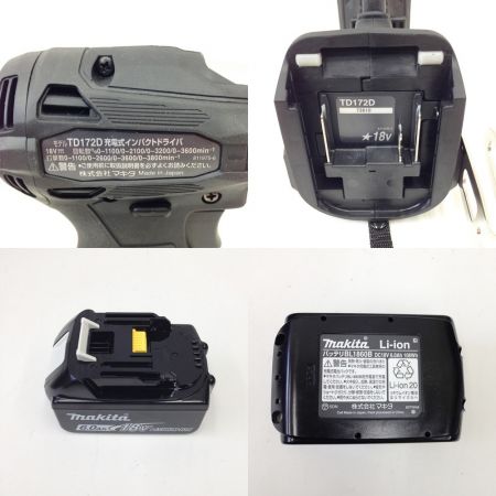  MAKITA マキタ 充電式インパクトドライバ TD172DRGX ブラック 未使用品