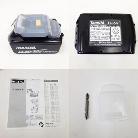  MAKITA マキタ 充電式インパクトドライバ TD172DRGX ブラック 未使用品