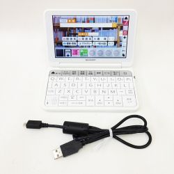 〇〇 SHARP シャープ Brain 電子辞書   PW-SA5 ホワイト Bランク