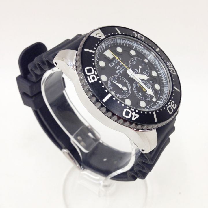 SEIKO セイコー ダイバーズウォッチ プロスペックス PROSPEX DIVERS V175-0AD0 ブラック x  シルバー｜中古｜なんでもリサイクルビッグバン