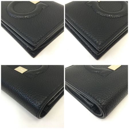  Ferragamo フェラガモ 二つ折り財布 xl0198-001 ブラック