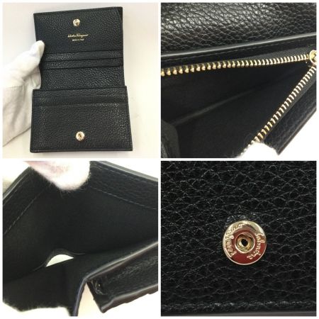  Ferragamo フェラガモ 二つ折り財布 xl0198-001 ブラック