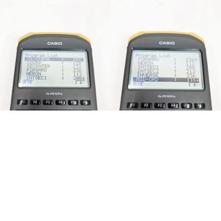  CASIO カシオ 土木測量専業電卓 fx-FD10Pro ブラック x イエロー