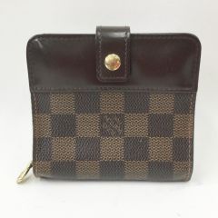  LOUIS VUITTON ルイヴィトン コンパクト・ジップ N61668 ブラウン Cランク