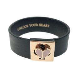 〇〇 Kate Spade ケイトスペード ハート ターンロック ブレスレット Bランク