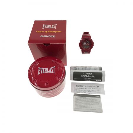  CASIO カシオ メンズ 腕時計 G-SHOCK EVERLAST GBA-800EL-4A レッド