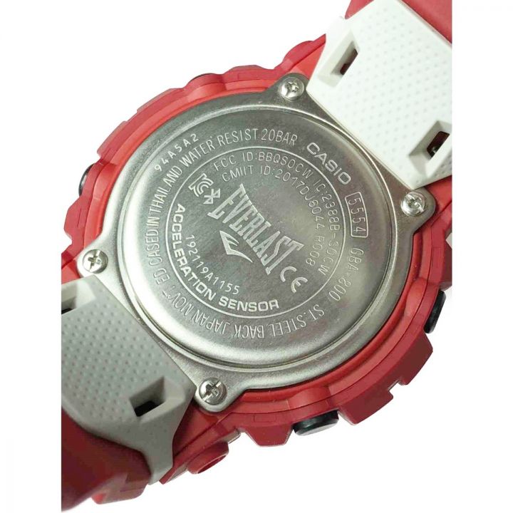 CASIO カシオ メンズ 腕時計 G-SHOCK EVERLAST GBA-800EL-4A レッド