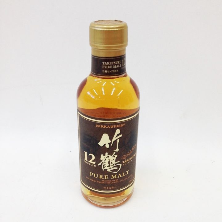 北海道内限定発送】 TAKETSURU 竹鶴/ニッカウイスキー 竹鶴 12年 ピュアモルト 40% 180ml  未開栓｜中古｜なんでもリサイクルビッグバン