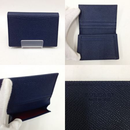  BVLGARI ブルガリ カードケース 280299 ネイビー 未使用品
