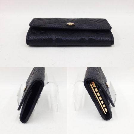  LOUIS VUITTON ルイヴィトン モノグラム アンプラント ミュルティクレ6  M64421 ブラック キーケース