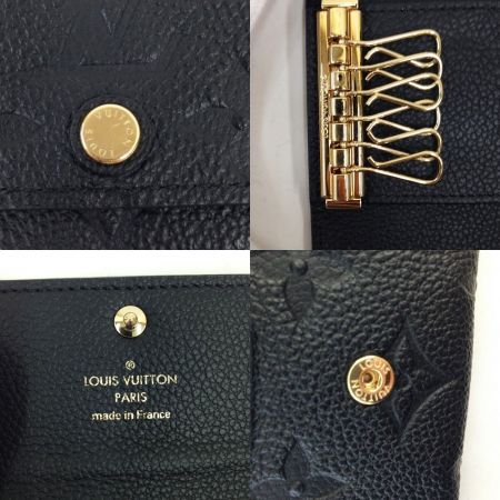  LOUIS VUITTON ルイヴィトン モノグラム アンプラント ミュルティクレ6  M64421 ブラック キーケース