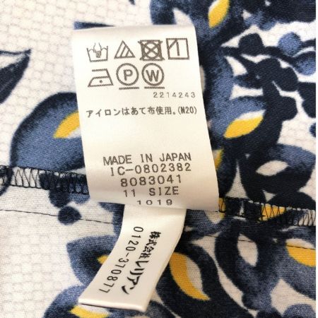  Leilian レリアン レディース チュニック リーフ柄 サイズ11 ホワイト