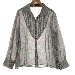  Leilian レリアン レディース カットソー 小花柄 サイズ17+ Bランク