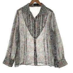 〇〇 Leilian レリアン レディース カットソー 小花柄 サイズ17+ Bランク