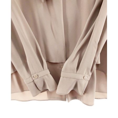  Leilian レリアン レディース シャツ ブラウス サイズ13+リボン付き ベージュ