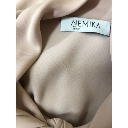  Leilian レリアン レディース シャツ ブラウス サイズ13+リボン付き ベージュ