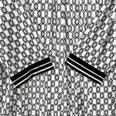  Leilian レリアン レディース カットソー サイズ13+ ホワイト×ブラック