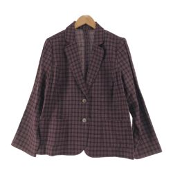 〇〇 Leilian レリアン レディース ジャケット サイズ13+ あずき色 Bランク