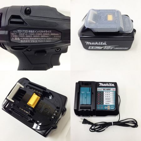  MAKITA マキタ インパクトドライバ TD172DRGX ブラック