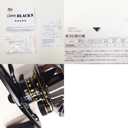  Abu Garcia アブガルシア ベイトリール  REVO BLACK9-L ブラック 左ハンドル