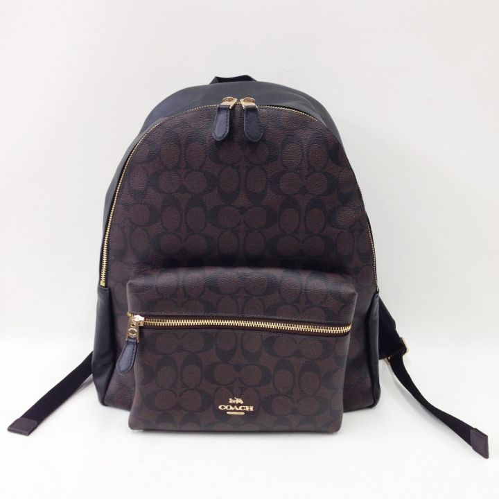 COACH コーチ シグネチャー バックパック リュックサック F58314 ブラウン｜中古｜なんでもリサイクルビッグバン