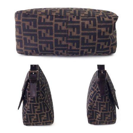  FENDI フェンディ マンマバケット ハンドバッグ ブラウン x ブラック