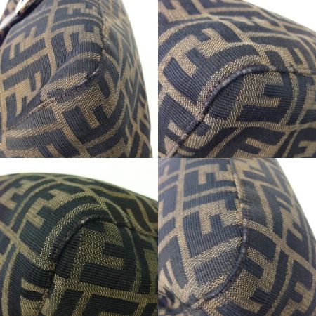  FENDI フェンディ マンマバケット ハンドバッグ ブラウン x ブラック