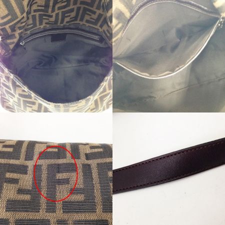  FENDI フェンディ マンマバケット ハンドバッグ ブラウン x ブラック