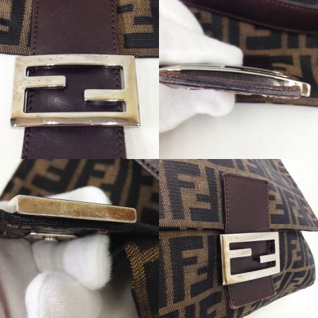  FENDI フェンディ マンマバケット ハンドバッグ ブラウン x ブラック