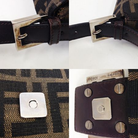  FENDI フェンディ マンマバケット ハンドバッグ ブラウン x ブラック