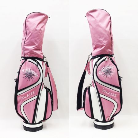  Callaway Golf キャロウェイゴルフ ソレイユ SOLAIRE 1.5.6H7.9.P.S.パター 8本セット キャィバッグ付デ ピンク