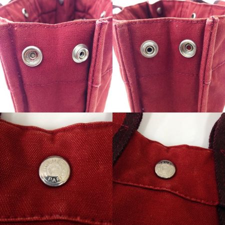  HERMES エルメス フールトゥPM ハンドバッグ  バッグ レッド x ブラウン