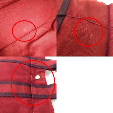  HERMES エルメス フールトゥPM ハンドバッグ  バッグ レッド x ブラウン