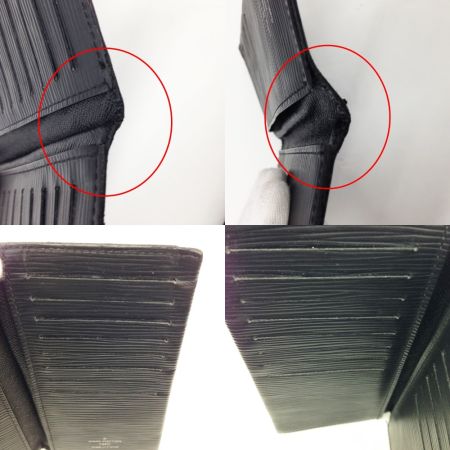  LOUIS VUITTON ルイヴィトン  エピ ポルトカルト 16CC カードケース 二つ折り 名刺入れ M61357 ブラック