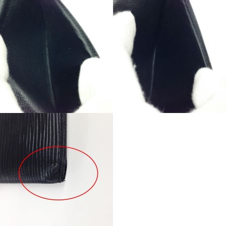  LOUIS VUITTON ルイヴィトン  エピ ポルトカルト 16CC カードケース 二つ折り 名刺入れ M61357 ブラック