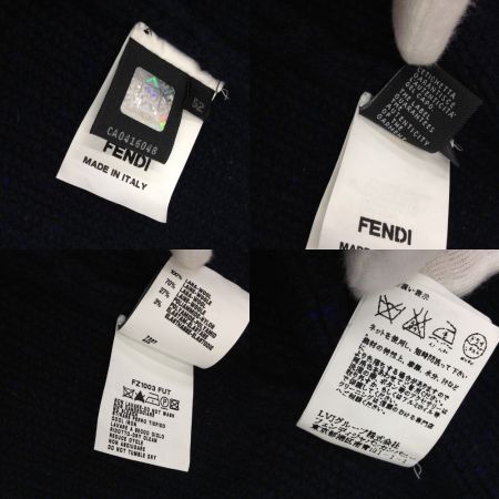  FENDI フェンディ ニット カーディガン メンズ XL CA0416048 ネイビー