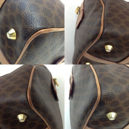  CELINE セリーヌ マカダム柄 ミニボストン ハンドバッグ ヴィンテージ