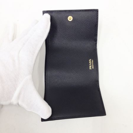  PRADA プラダ 3つ折り財布 PRADA  ブラック 1MH021 ブラック