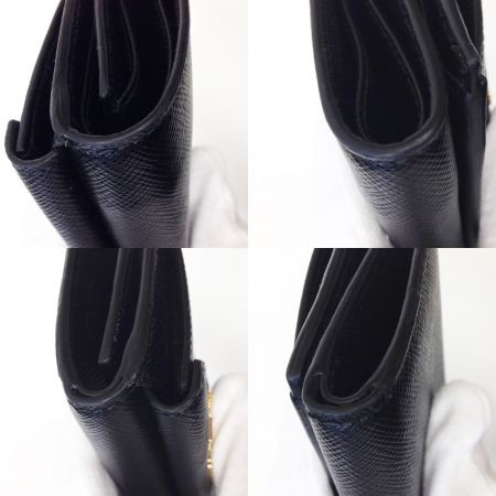  PRADA プラダ 3つ折り財布 PRADA  ブラック 1MH021 ブラック