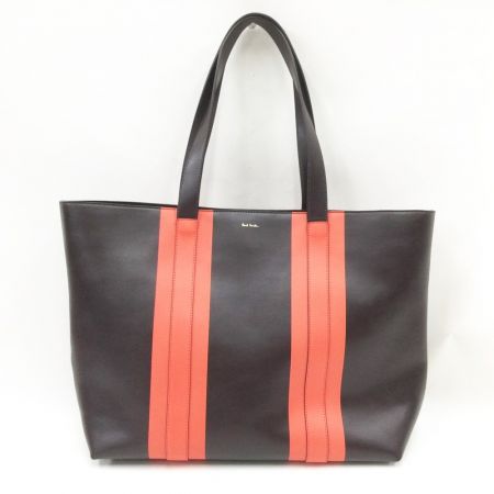 【中古】 Paul Smith ポールスミス トートバッグ ブラウン×オレンジ