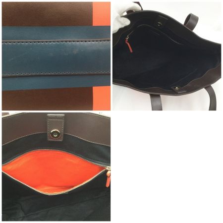  Paul Smith ポールスミス トートバッグ ブラウン×オレンジ