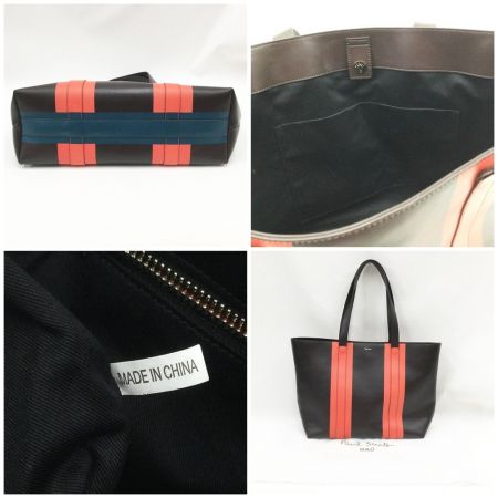  Paul Smith ポールスミス トートバッグ ブラウン×オレンジ