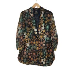 〇〇 ITALIYA イタリヤ レディース ジャケット 伊太利屋 サイズ9A2 ブラック Bランク