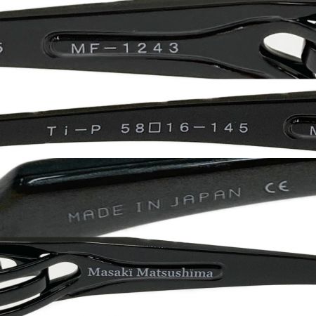  Masaki Matsushima アイウェア メガネフレーム MF-1243 ブラック