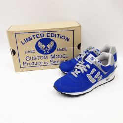 〇〇 Sangacio サンガチオ スニーカー メンズ ブルー SIZE 27cm にゅ～ず S576 ブルー Bランク