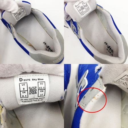  Sangacio サンガチオ スニーカー メンズ ブルー SIZE 27cm にゅ～ず S576 ブルー