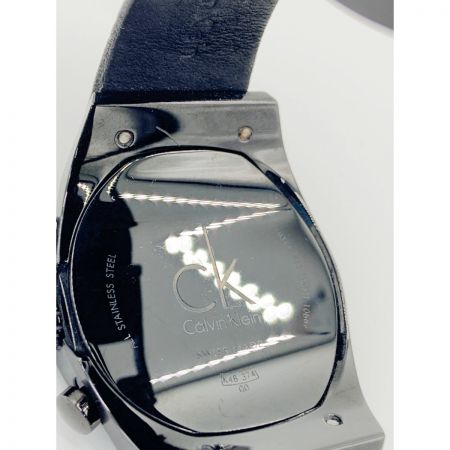  Calvin Klein カルバンクライン クロノグラフ イーガー クオーツ 腕時計 K4B374B ブラック x ホワイト