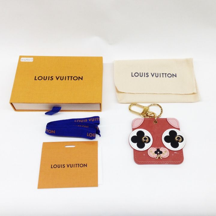 LOUIS VUITTON ルイヴィトン ヴェルニ ポルトクレ アニマルフェイス バッグチャーム キーホルダー  M68217｜中古｜なんでもリサイクルビッグバン