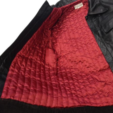  WEST RIDE ウエストライド ジャケット レザージャケット メンズ  襟ムートン バッファローレザー ブラック サイズ38